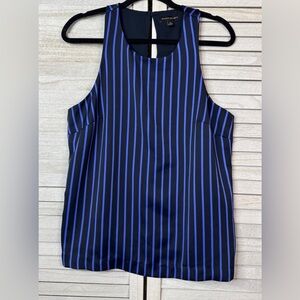 Banana Republic Navy and Bright Blue Sleeveless Top. Medium. Great Condition